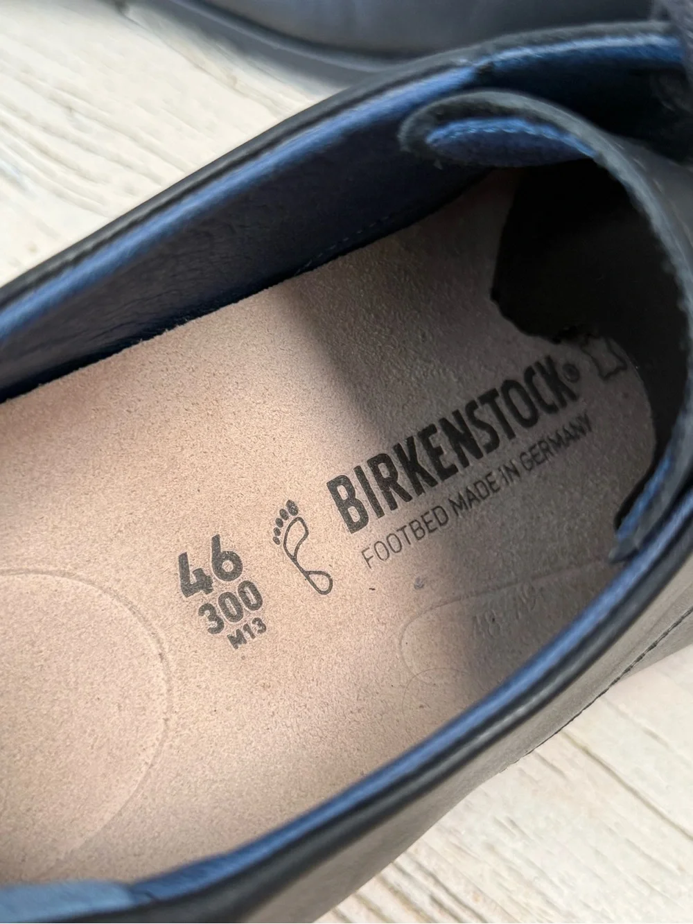 Birkenstock Kleifar Men’s Black Leather Lace Up Shoes EU 46 US 13-13.5 Like New